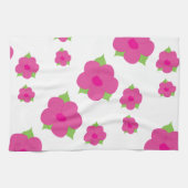 Roze Wit en groen Theedoek (Horizontaal)
