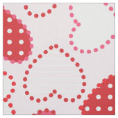 Roze Wit en Rood Assorted Hearts Patroon Stof (Swatch)