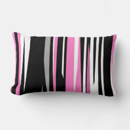 roze wit en zwart abstract kussen
