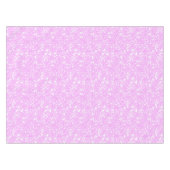 Roze wit floreel patroon, retro, roze, wit, pin tafelkleed (Voorkant (Horizontaal))