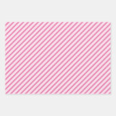 Roze & Wit Gecoördineerd Geometrisch & "Met Liefde Inpakpapier Vel (Voorkant 3)