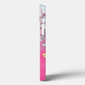 Roze Wit Geel Japans Kimono Floral Case-Mate iPhone Case (Achterkant / Links)