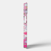 Roze Wit Geel Japans Kimono Floral Case-Mate iPhone Case (Achterkant / Rechts)