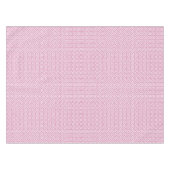 Roze wit geometrisch patroon art deco tafelkleed (Voorkant (Horizontaal))