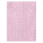 Roze wit geometrisch patroon art deco tafelkleed (Voorkant)