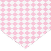 Roze Wit Geruit Baby shower Kinder Kamer Decor Tafelkleed (Gekanteld)
