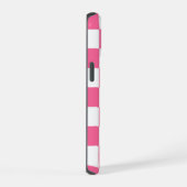 Roze Wit Geruit Check iPhone Case iPhone 15 Case (Rechterkant)