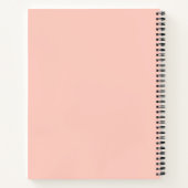 Roze & Wit Gestreept Dagboek Notitieboek (Achterkant)