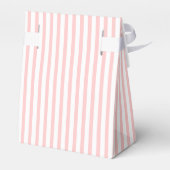 Roze, wit gestreept patroon aangepaste bruiloft bedankdoosjes (Achterkant)