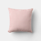 Roze Wit Gingham Check Slaapkamer Stoel Sofa Kussen (Voorkant)