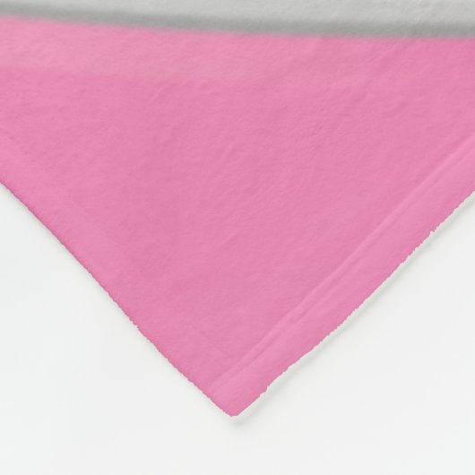 roze wit giraal volleybal gepersonaliseerd fleece deken (Hoek)