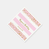 Roze Wit & Goud Confetti VERJAARDAG Party Servette Servetten (Hoek)