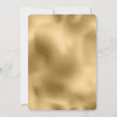 Roze Wit Goud Liefde XO bruiloft Kaart (Achterkant)