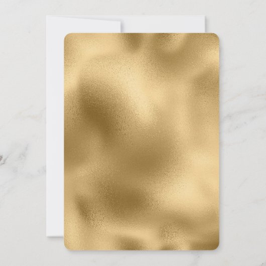 Roze Wit Goud Liefde XO bruiloft Kaart (Achterkant)