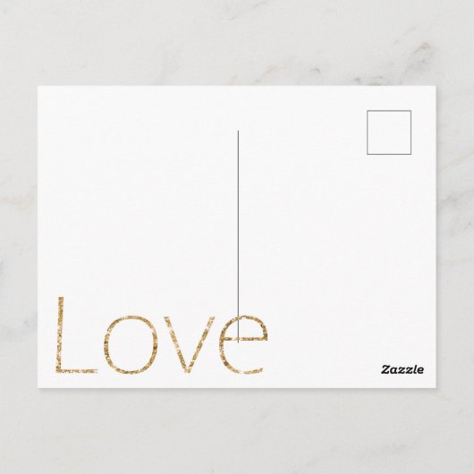 Roze Wit Goud Zuidwesten Cowgirl Glitter Liefde Briefkaart (Achterkant)