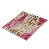 Roze Wit Goud Zuidwesten Cowgirl Glitter Liefde Tegeltje (Zijkant)