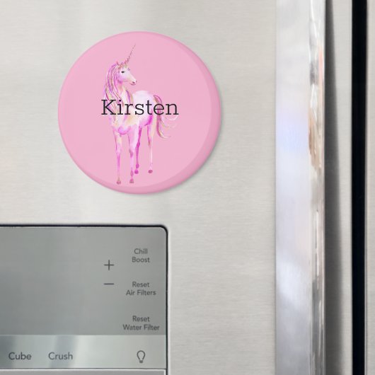 Roze Wit Gouden Eenhoorn Magneet (Insitu (Koelkast))