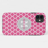 Roze wit grijs Marokkaans persfotogram Case-Mate iPhone Case (Achterkant (horizontaal))