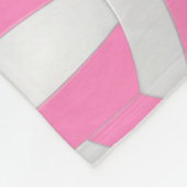 roze wit haar Ik hou van volleybal sportkamer Fleece Deken (Hoek)