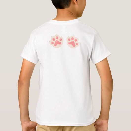 Roze & Wit "Happy Easter" Bunny T-shirt (Achterkant)