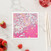 Roze Wit Japans Kimono Bloemen Decoupage Papier Servet (Insitu)