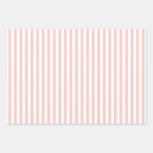 Roze | wit | Kerstmis Inpakpapier Vel (Voorkant 2)