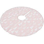 Roze Wit Kerstmispatroon#6 ID1009 Kerstboom Rok (Gekanteld)