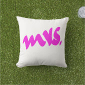 Roze Wit Kleurrijke Mrs Gifts Kleurrijke Decor Buitenkussen (Gras)