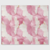 Roze Wit Koeienhuid Dier Cadeaupapier (Vlak)