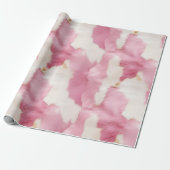 Roze Wit Koeienhuid Dier Cadeaupapier (Uitgerold)