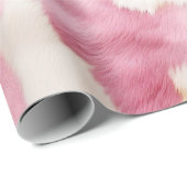 Roze Wit Koeienhuid Dier Cadeaupapier (Rol Hoek)