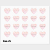 Roze Wit Luipaard Gouden Glitter Hart Sticker (Vel)
