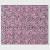 Roze wit luipaard patroon. cadeaupapier (Vlak)