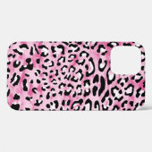 Roze wit luipaard patroon. Case-Mate iPhone case (Achterkant (horizontaal))