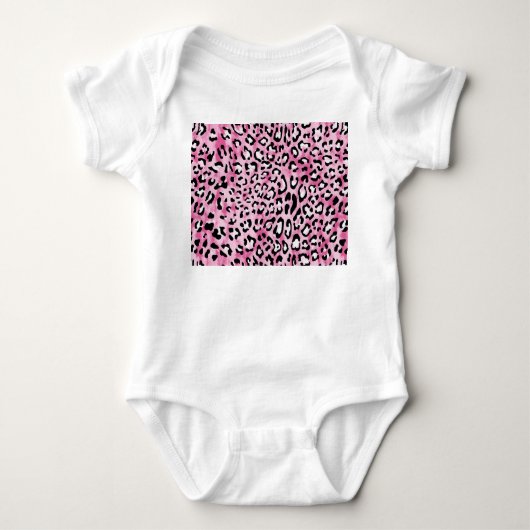 Roze wit luipaard patroon. romper (Voorkant)