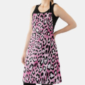 Roze wit luipaard patroon. schort (Insitu)