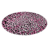 Roze wit luipaard patroon. snijplank (Hoek)