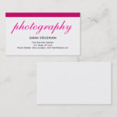 Roze Wit Monogram Visitekaartje (Voorkant / Achterkant)