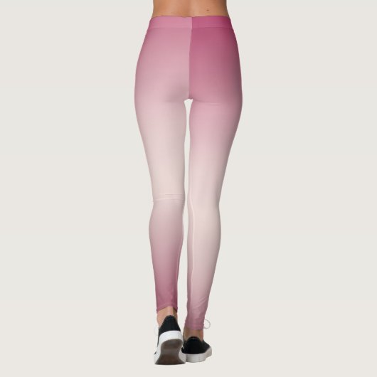Roze Wit Ombre Leggings (Achterkant)