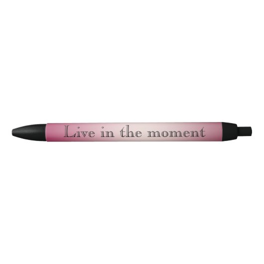 Roze Wit Ombre Zwarte Inkt Pen (Voorkant)