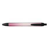 Roze Wit Ombre Zwarte Inkt Pen (Achterkant)