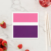 Roze Wit Paarse Plain Color Block Design Servet (Insitu)