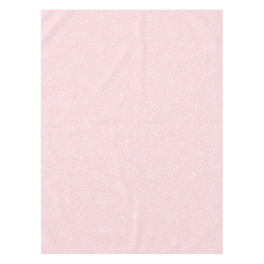 Roze Wit Patroon Eenvoudige Minimalist Tafelkleed (Voorkant)