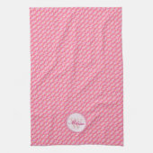 Roze & Wit Patroon Keuken schotel doek Theedoek (Verticaal)