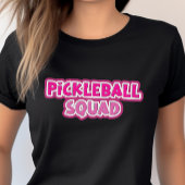 Roze Wit Pickleball Squad Team Groepsnaam T-shirt