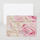 Roze Wit Rozen RSVP (Voorkant / Achterkant)