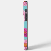 Roze wit sinaasappel madeliefjes botanisch blauwgr Case-Mate iPhone case (Achterkant / Links)