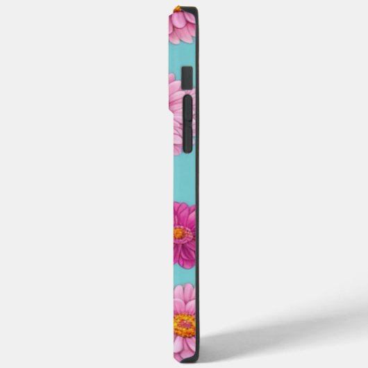 Roze wit sinaasappel madeliefjes botanisch blauwgr Case-Mate iPhone case (Achterkant / Links)