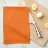 Roze Wit Sinaasappel Plain Color Block Design Theedoek (Quarter Fold)