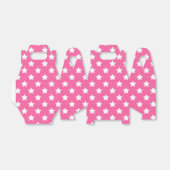 Roze Wit Sterren Patroon Decoratief Bedankdoosjes (Uitgevouwen)